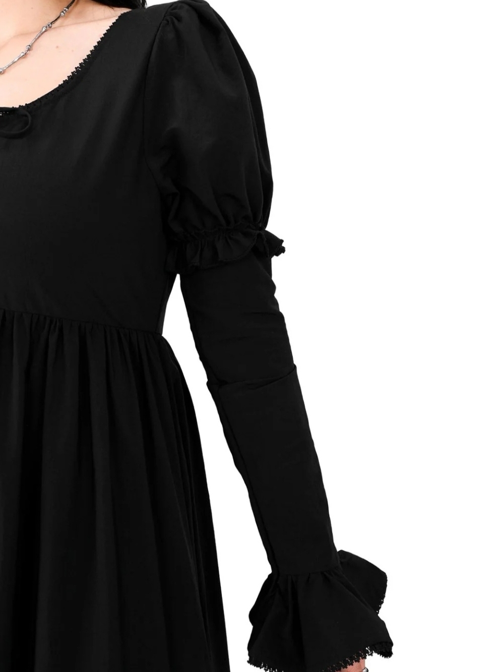 Foxblood ELLEN PUFF SLEEVE DUSTER - Picture 4 of 5